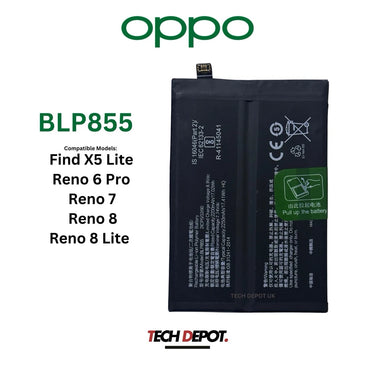 Oppo Find X5 Lite Battery Reno6 PRO, Reno7, Reno8, Reno8 Lite BLP855
